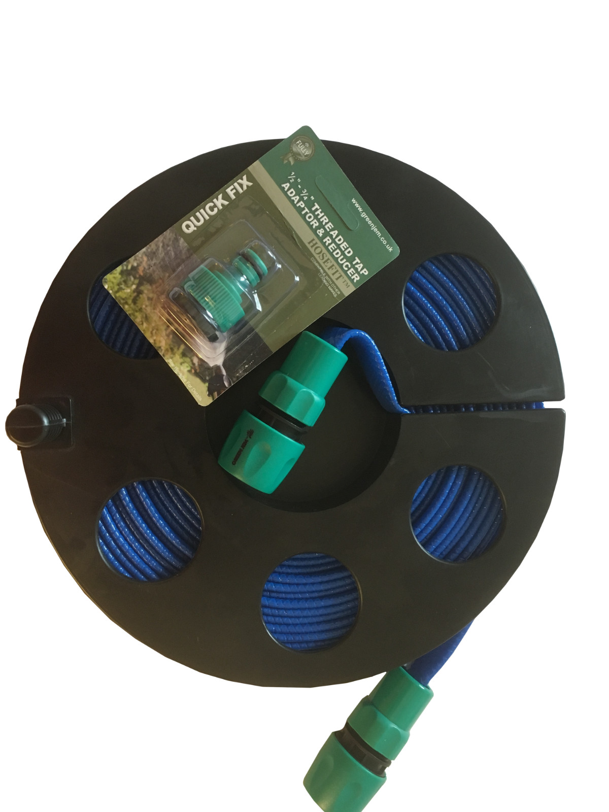 10 Meter / 32 Feet Flat Food Grade Hose on Reel Ideal for RV Motorhome Caravan