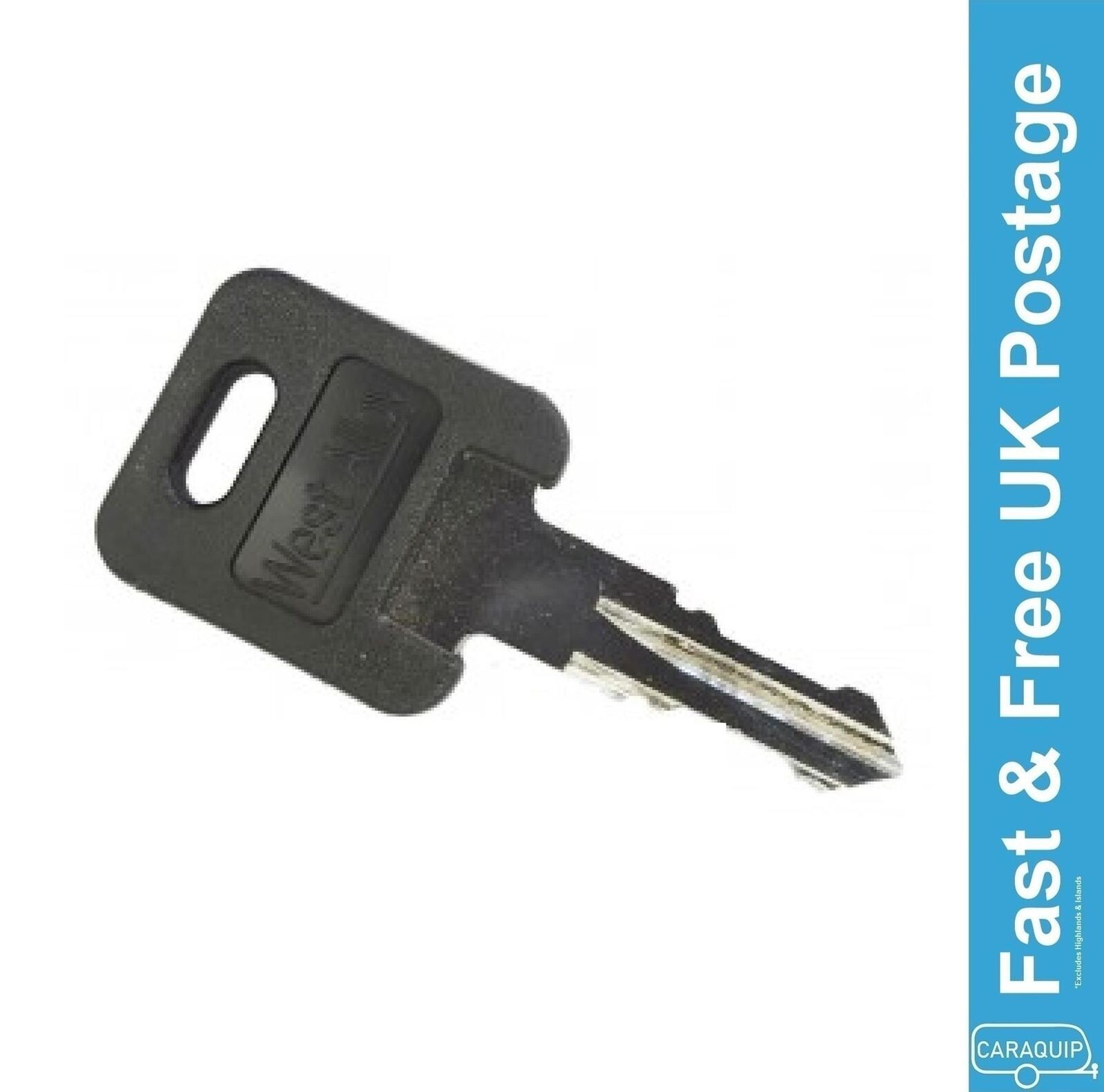 WD184 Caravan Door Lock Key West Alloy Tri Mark Motorhome Replacement Precut Key