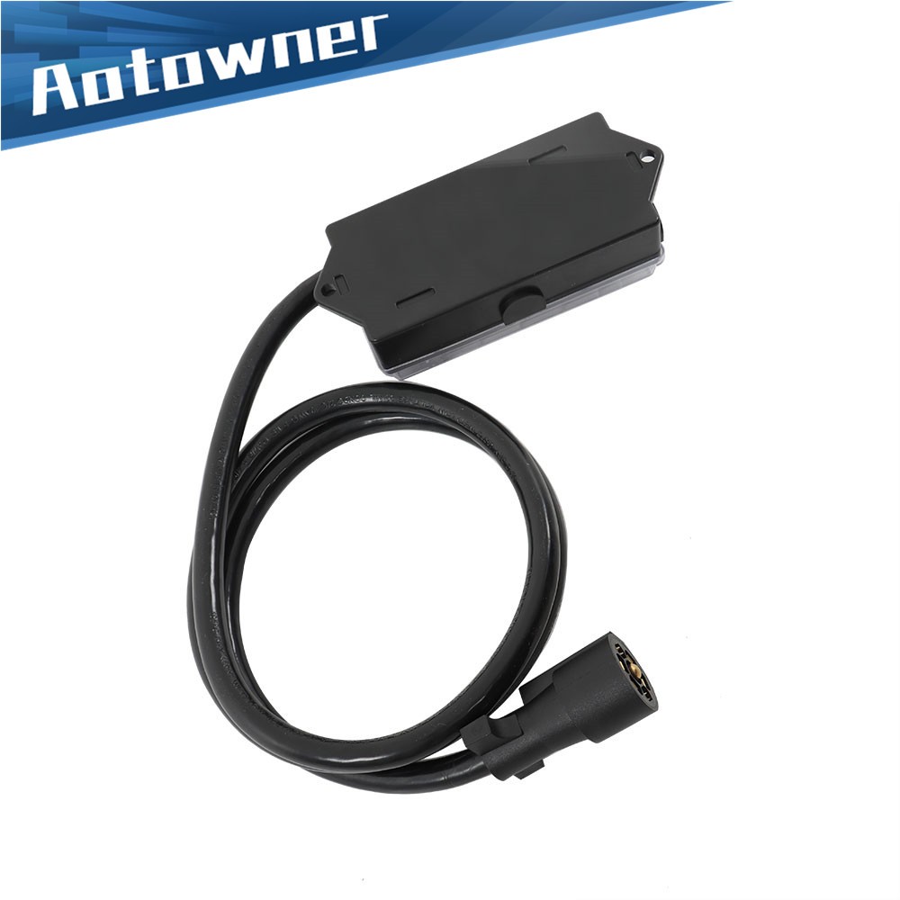 7 Way Trailer Cable 6FT with 7 Pin Plug and 7 Gang Junction Box For RV Trailer
