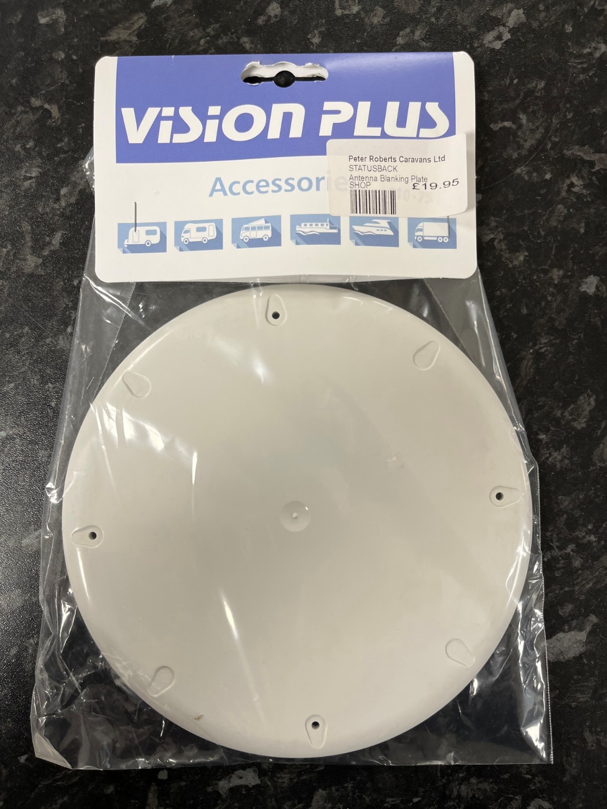 Vision Plus Antenna Blanking Plate – Caravans & Motorhomes