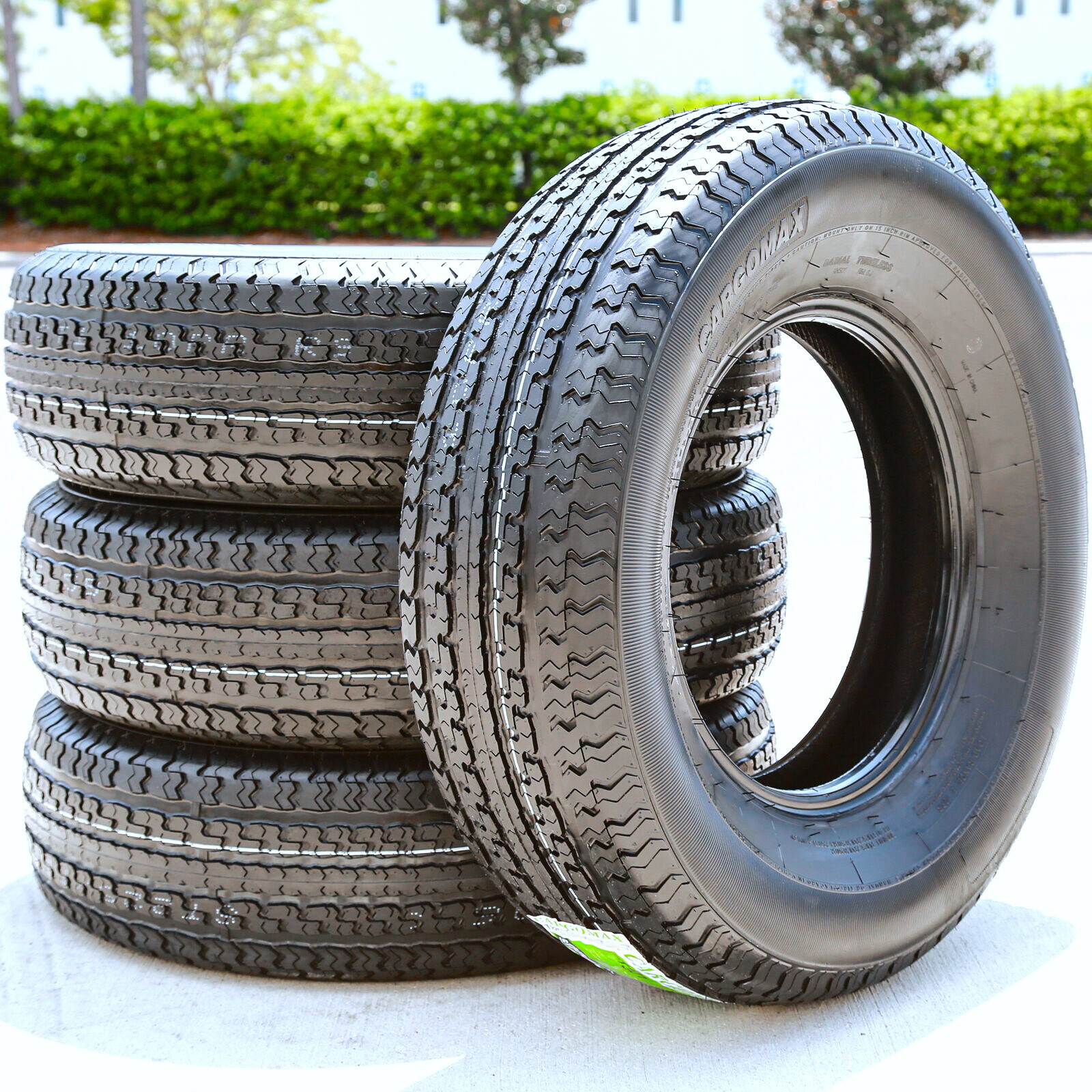 4 Tires Cargo Max ZT301 Semi-Steel ST 225/75R15 Load E 10 Ply Trailer