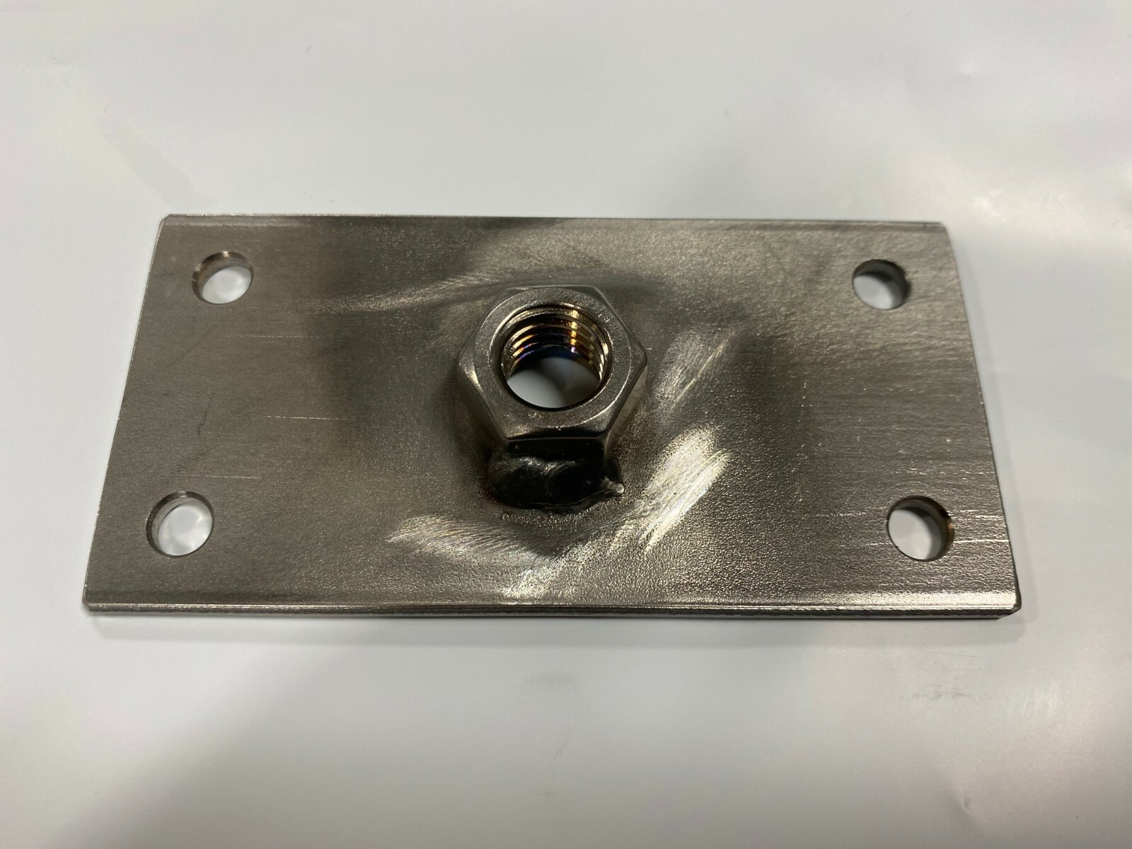 Stainless Steel Snowmobile Trailer Tie Down Plate – 1/2 Inch Nut