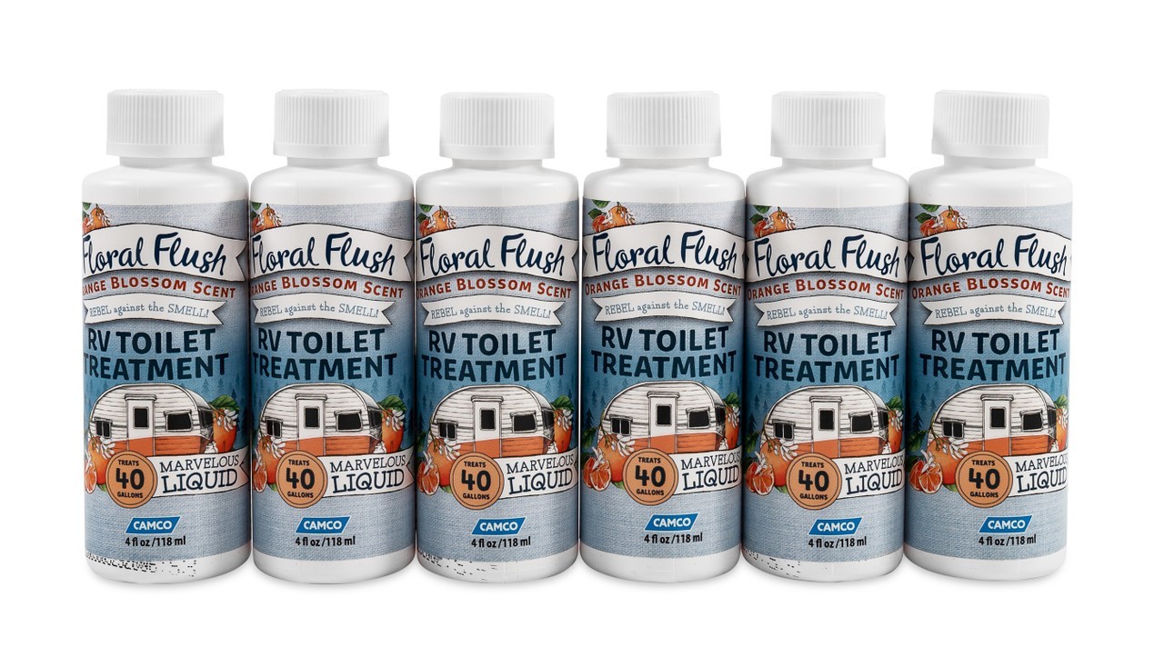 Camco Floral Flush Orange Blossom Singles 6-4oz Bottles 41481