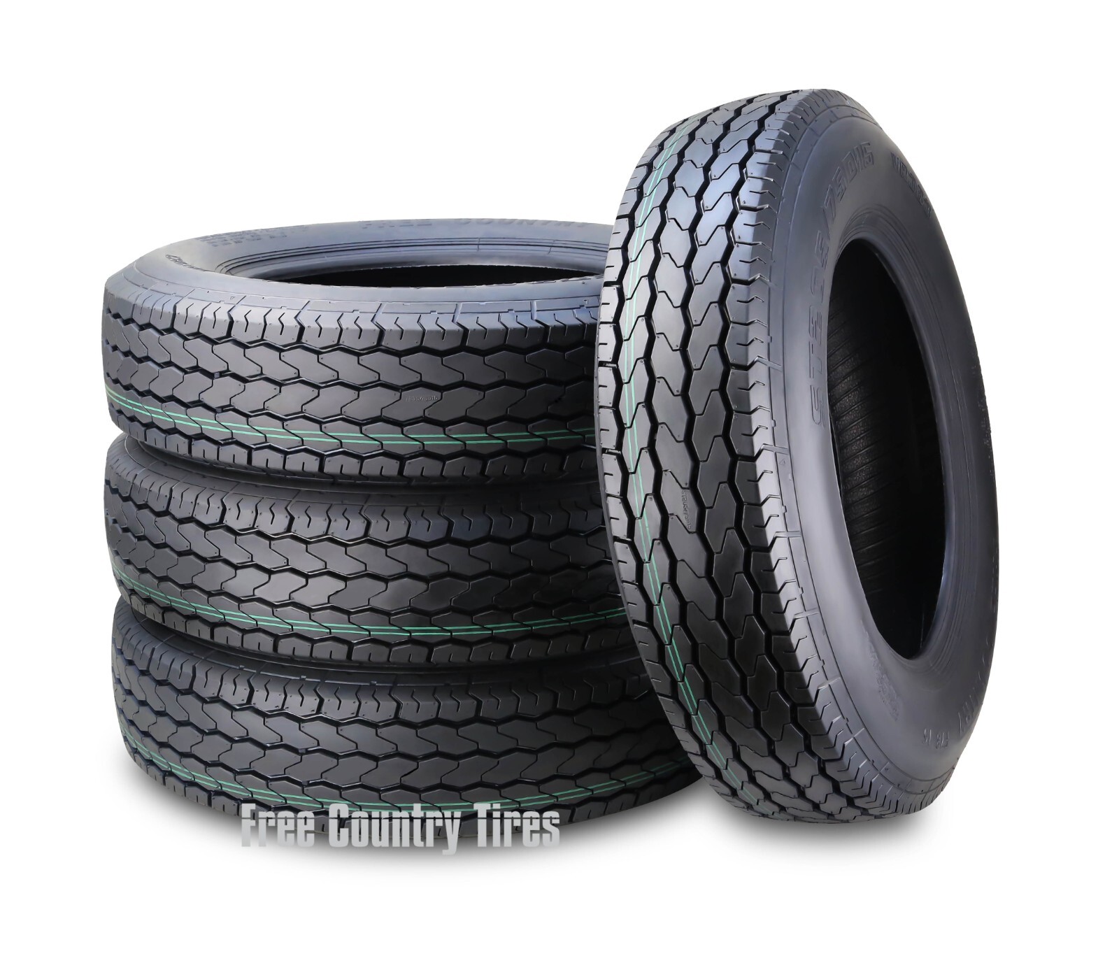 4 Trailer Tires ST205/75D15 205 75 15 F78-15 Free Country 6 Ply LRC 101L
