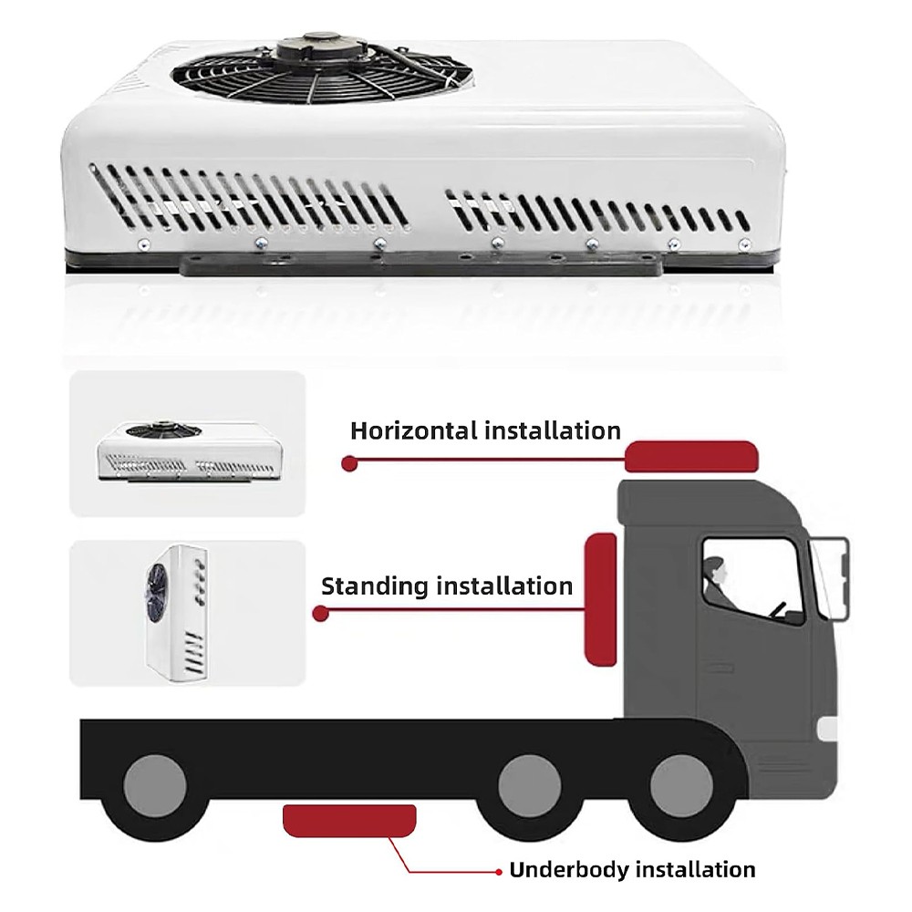 Universal Truck Air Conditioner For Semi Bus RV Caravan Split 12V 12000 BTU A/C