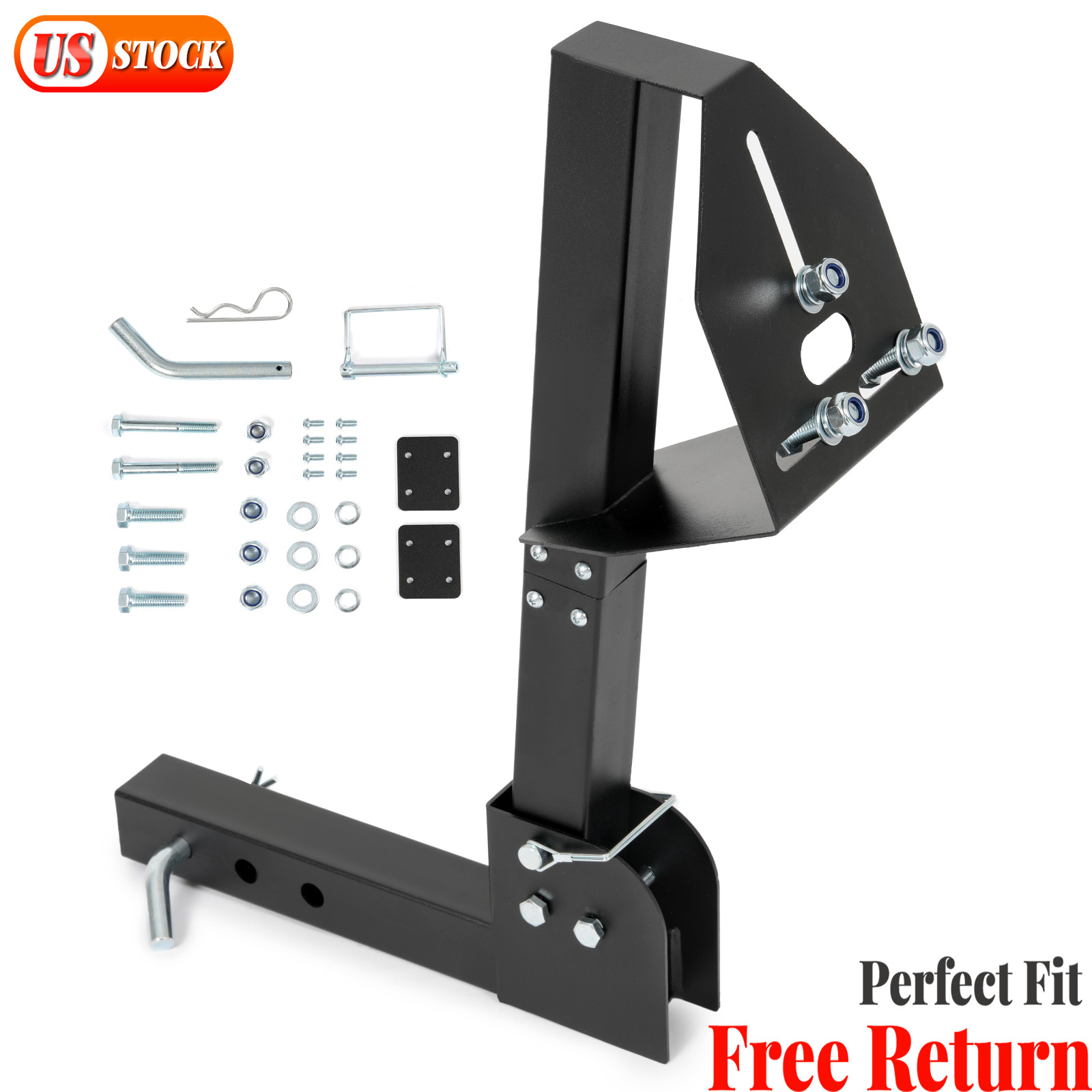 Truck Trailer Hitch Spare Mount Spare Tire Fits All 2″ Receiver Heavy Duty New