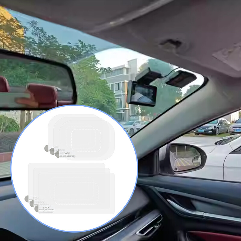 New Windshield Dashcam Sticker Electrostatic Transparent Sticker Prevent Scratch