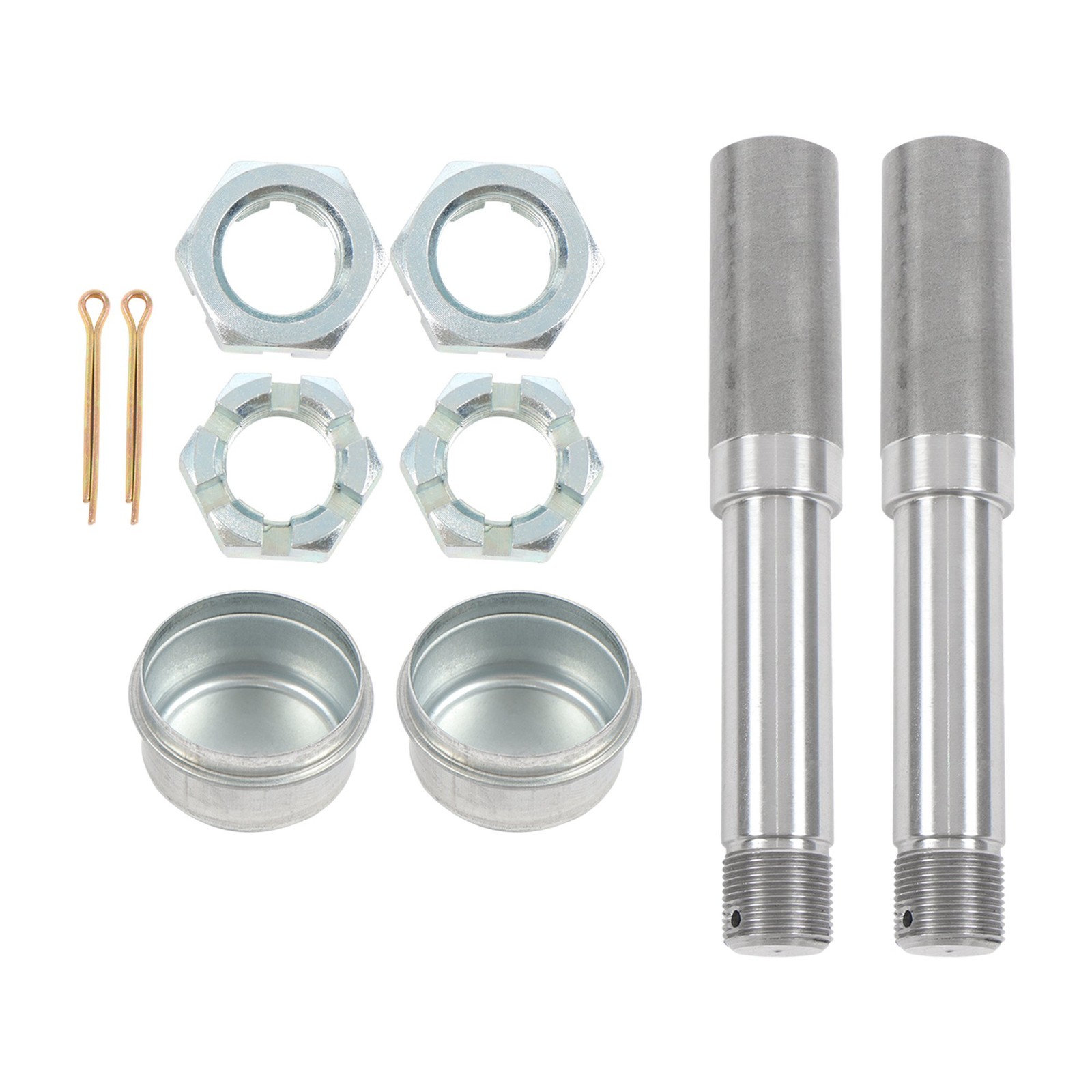 Pre-Greased Pair For 5-Bolt On 4-1/2 Inch Hub Assembly and 1″ Round BT8 Spindle