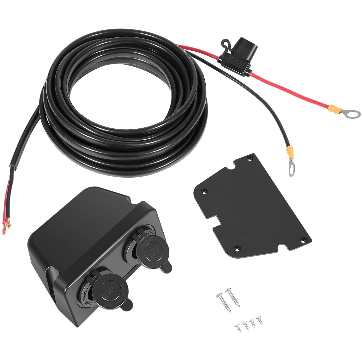Replacement for Dometic HWK-DC Hardwiring Kit 10AWG Wiring, 20FT, 12V/24V