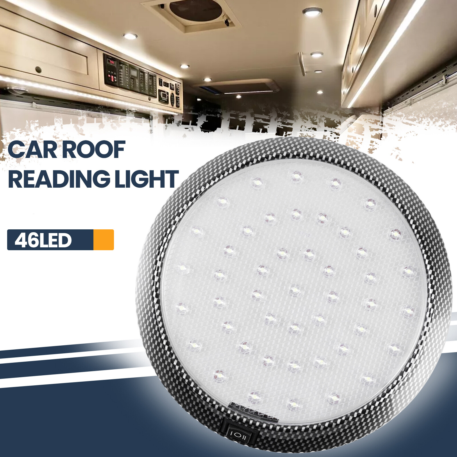 5Inch 12V Led RV Ceiling Dome Light RV Interior Lighting for Trailer Camper Boat