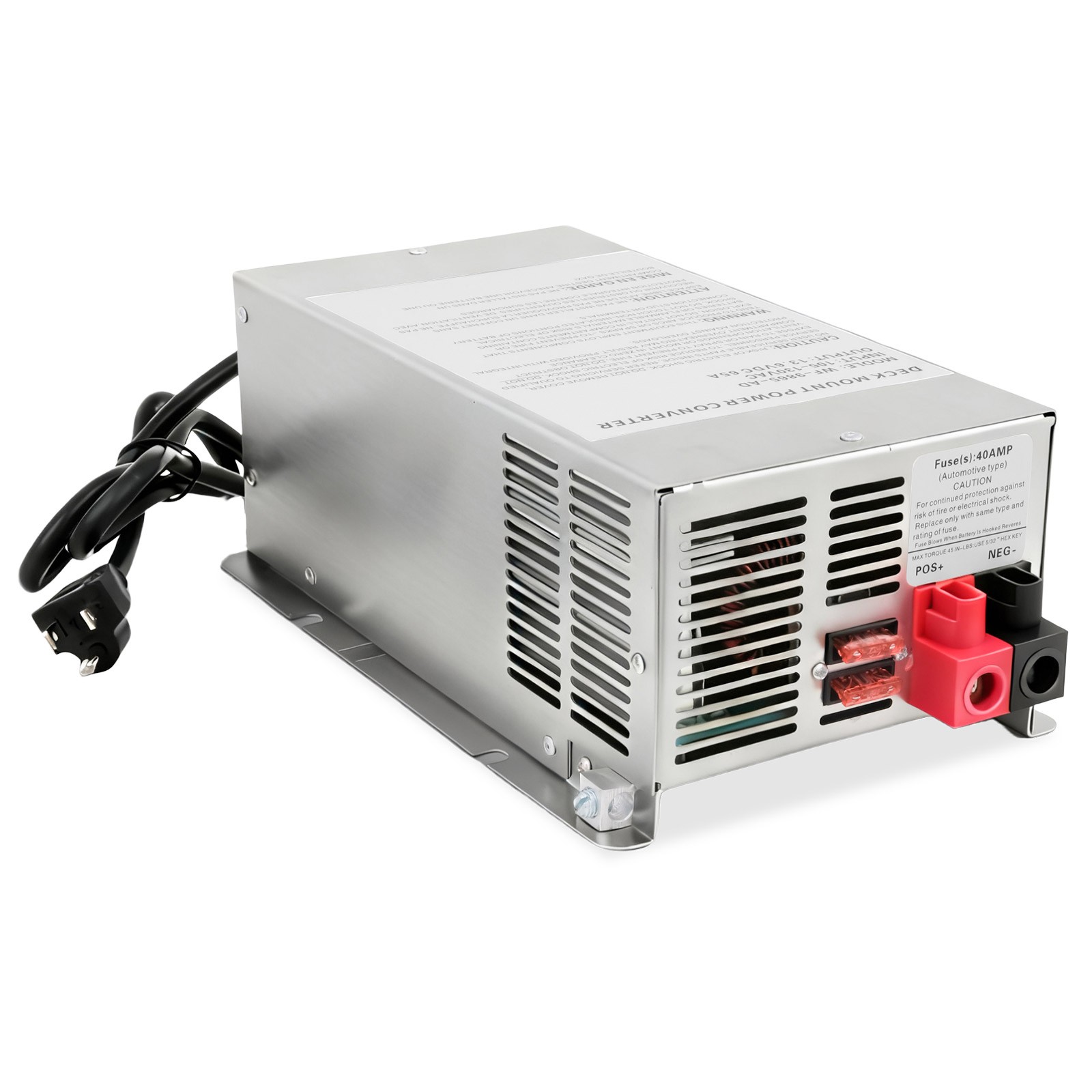 55A Deck Mount Converter Charger | WF-9855 | For RV, Camper, Trailer, Motorhome