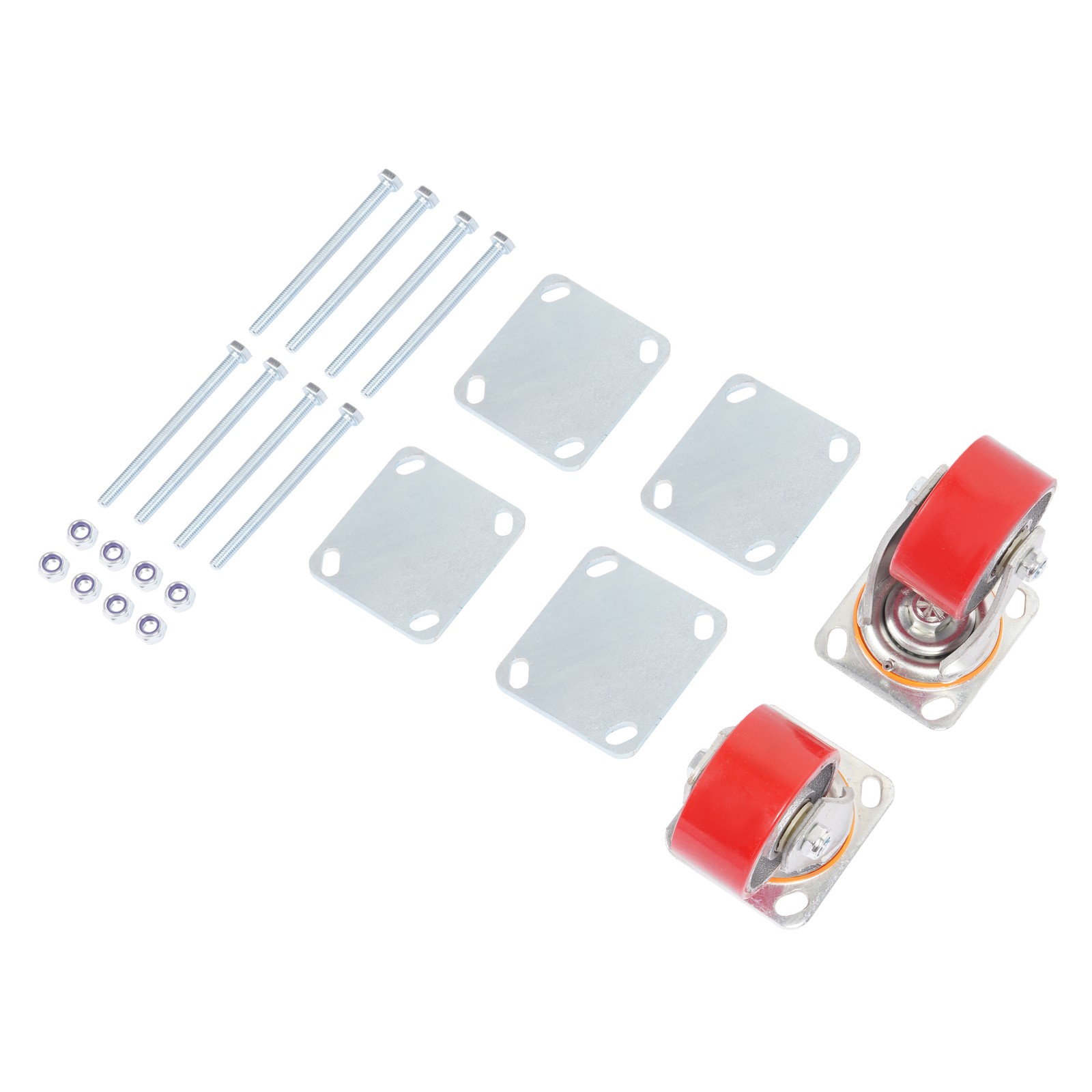 Pair RV Hitch Mount Skid Wheel w/hardware Fits 2-1/2″ or 3″ hitch bars
