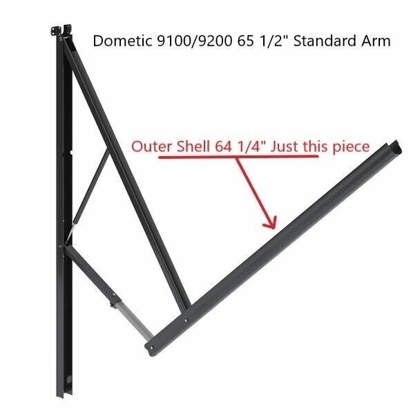 Dometic 9100 9200 Power Patio RV Awning Arm Outer Shell Replacement 64 1/4″ S&D