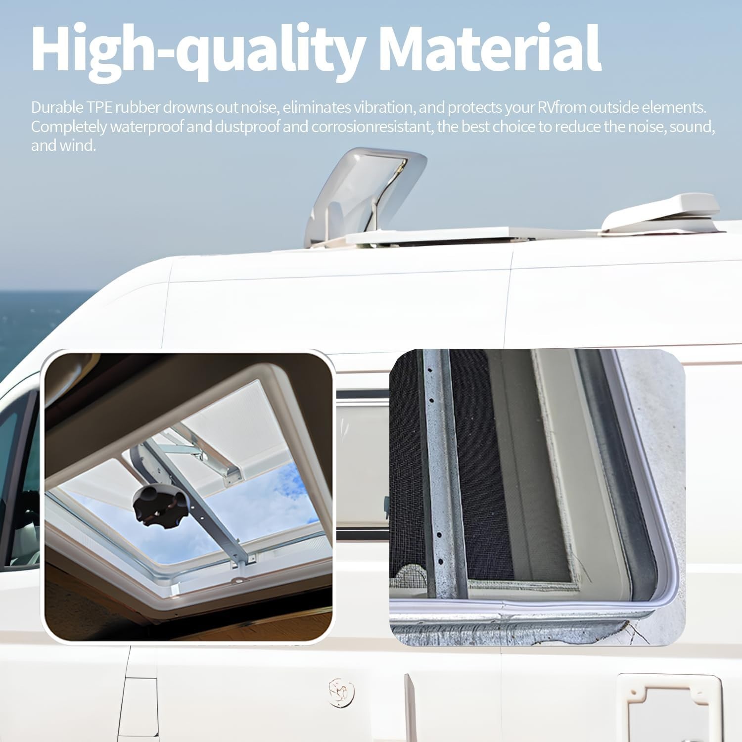 RV Roof Vent Seal 118″,RV Seal Replacement for RV Vent Covers for Roof Replac…
