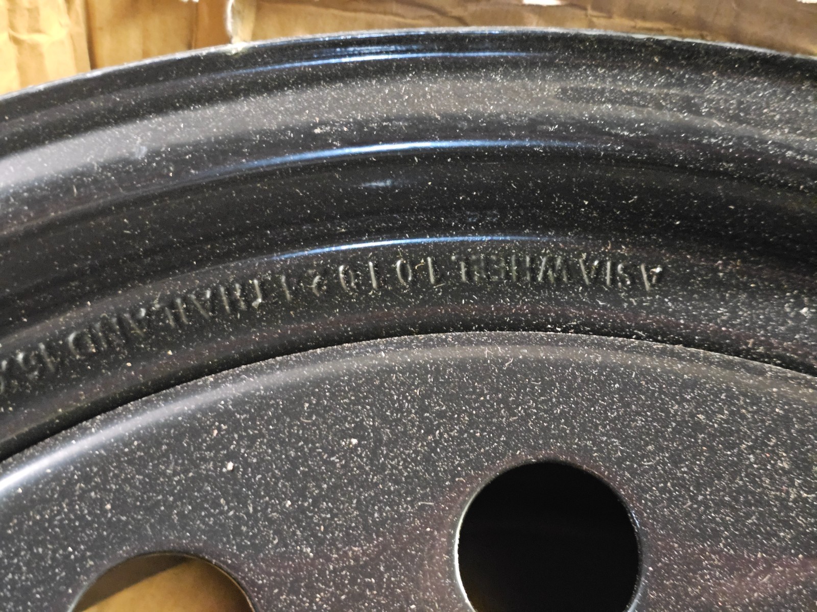 (QTY 1) Vision JG70 Black Steel Mod Wheel Rim Trailer 16×6 6×139.7 0mm
