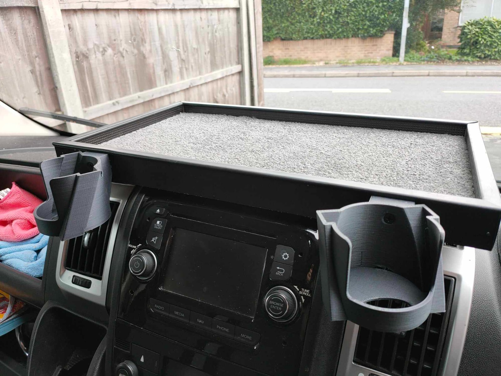 Dashboard Table Peugeot Boxer, Citroen Relay, Fiat Ducato + Phone/Cup Holders
