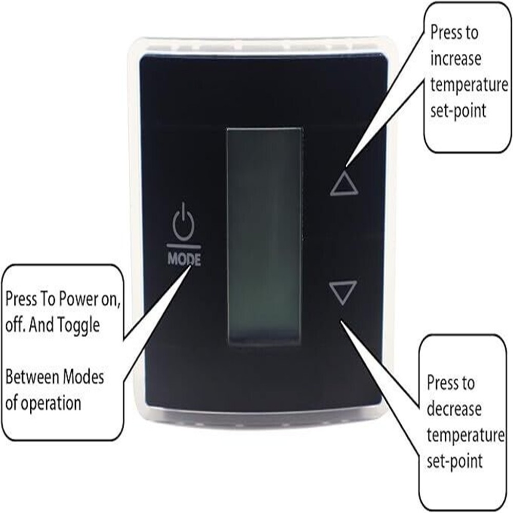 For Dometic 3316250.712 RV Thermostat Touch Control Single Zone//