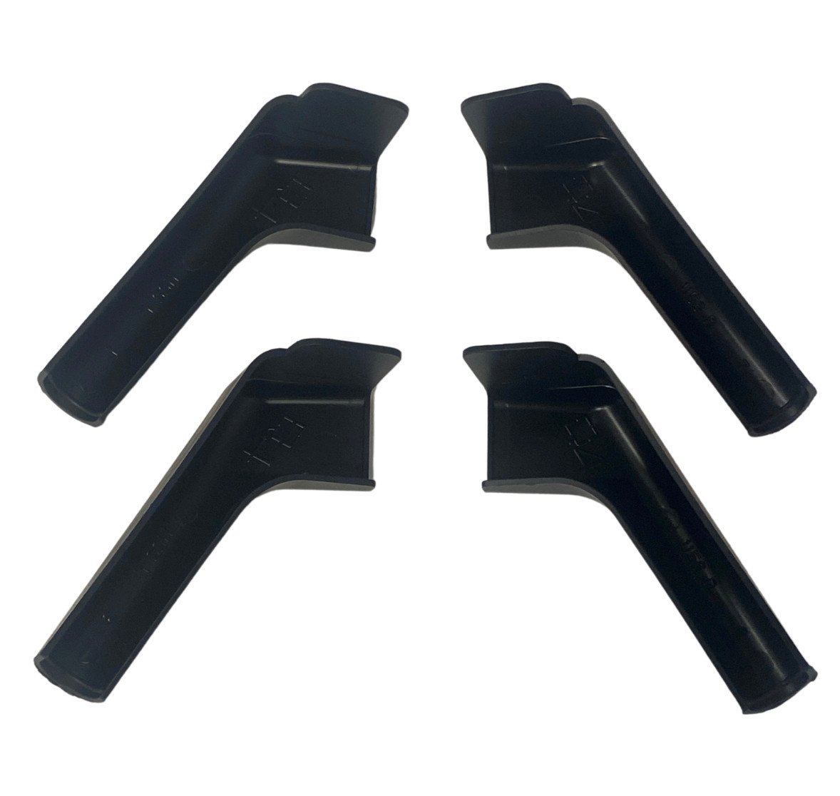 4 RV Camper Rain Gutter Spout 4″ Long Left and Right Black