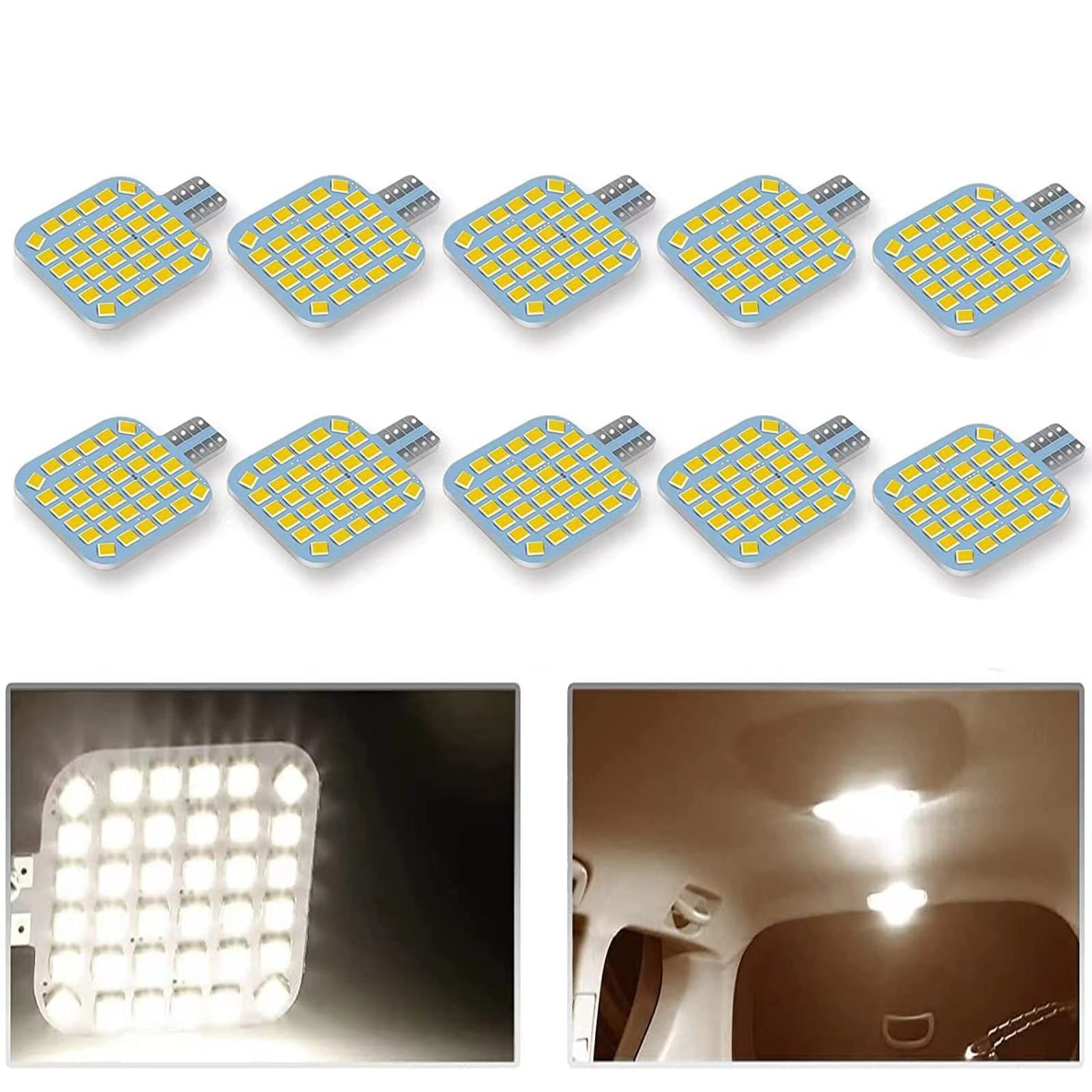 10PCS T10 921 922 912 194 RV Interior LED Natural White 4000K-4500K