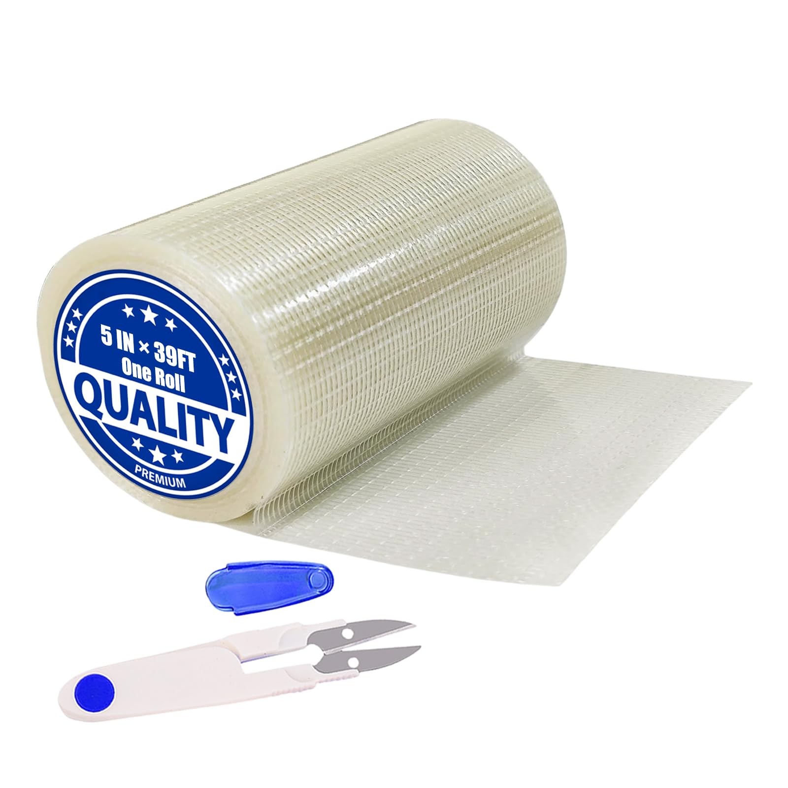 Daiphelim 5 in x 39FT RV Awning Repair Tape Kit – Heavy 5IN×39FT, transparent