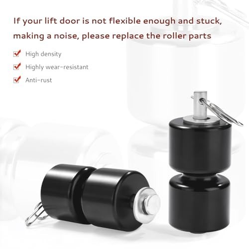 2Pcs Lift Cable for Trailer Gate Assist, EZ Spring Clips & 4Pcs Rollers Pins Was