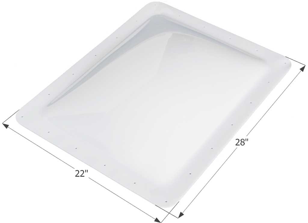 Icon 01853 SL1824W RV Skylight 24″ x 18″ – Translucent White