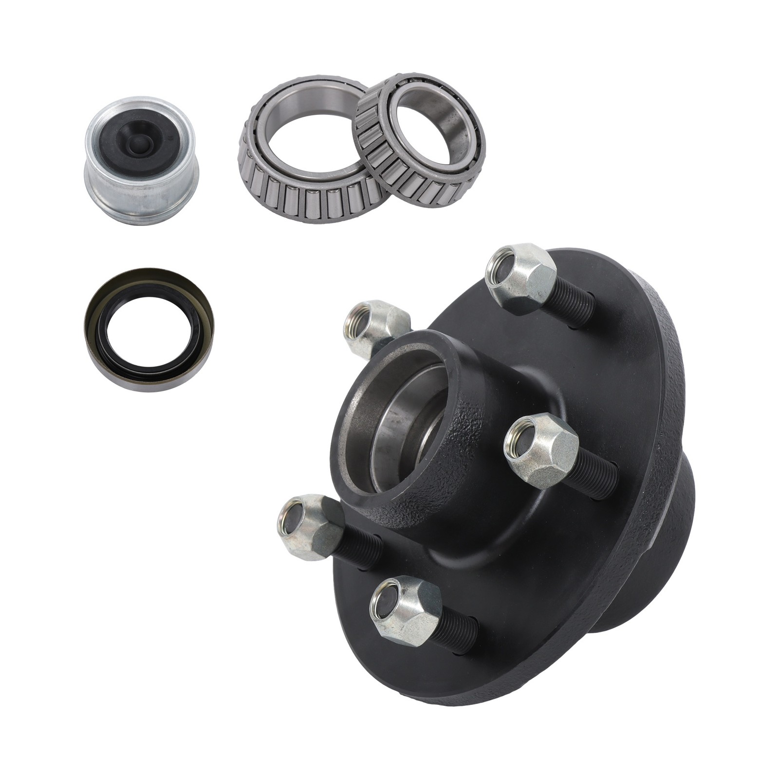 LABLT Boat Trailer Idler Hub 5 Lug 5 on 4 3/4″ Bolt Circle For 3500 lbs Axle