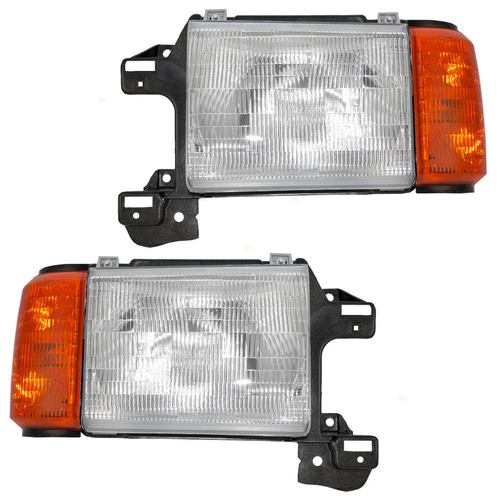 MONACO MONARCH 2000 2001 2002 2003 PAIR SET HEADLIGHTS HEAD LIGHTS LAMPS RV