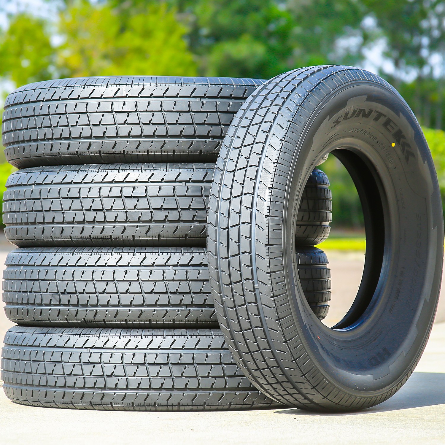 2 Tires Suntek HD Trail 2 Semi Steel ST 175/80R13 Load D 8 Ply Trailer
