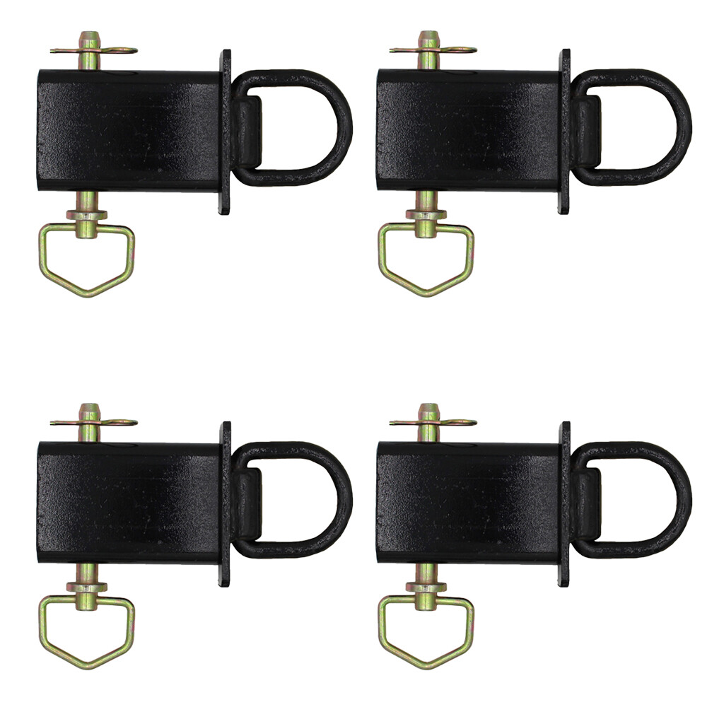 4-Heavy Duty Removable D-Ring Stake Pocket 12,000 lbs Trailer/Flat Bed PK-SPTD4