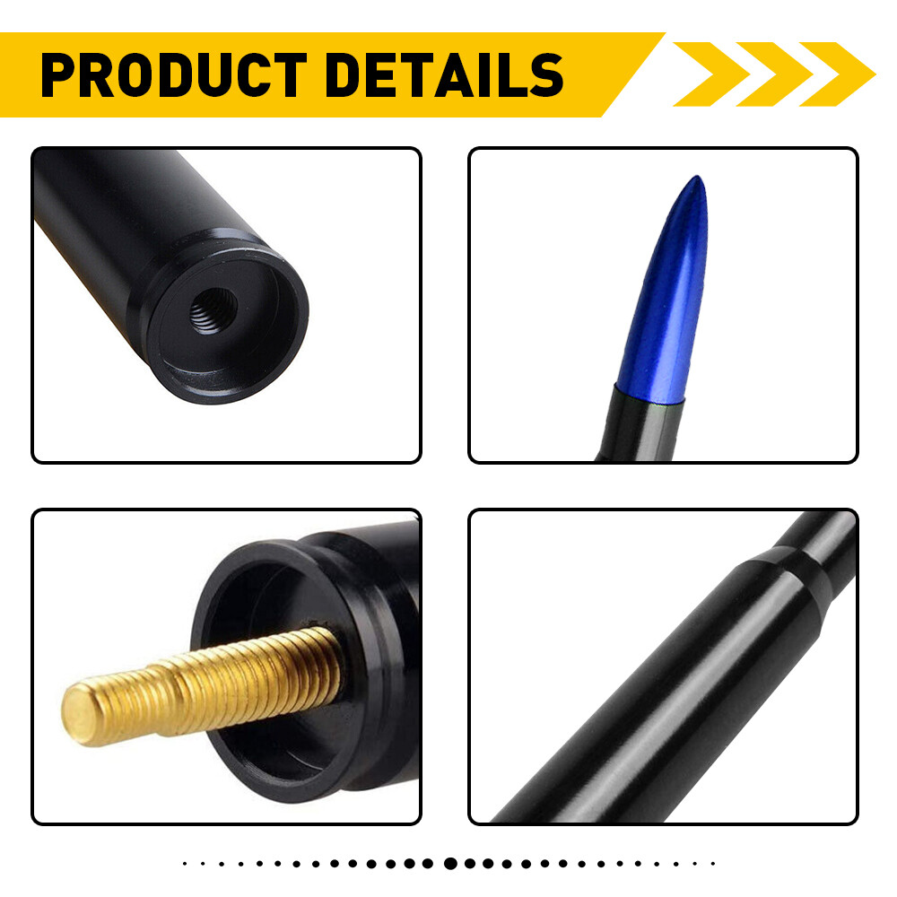 5.5″ Radio Bullet Antenna 50 Cal Universal For Chevrolet Silverado & GMC Sierra