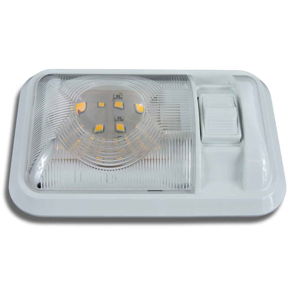 1 RV 12v LED Interior Ceiling Light Boat Camper Trailer Single Dome w/switch
