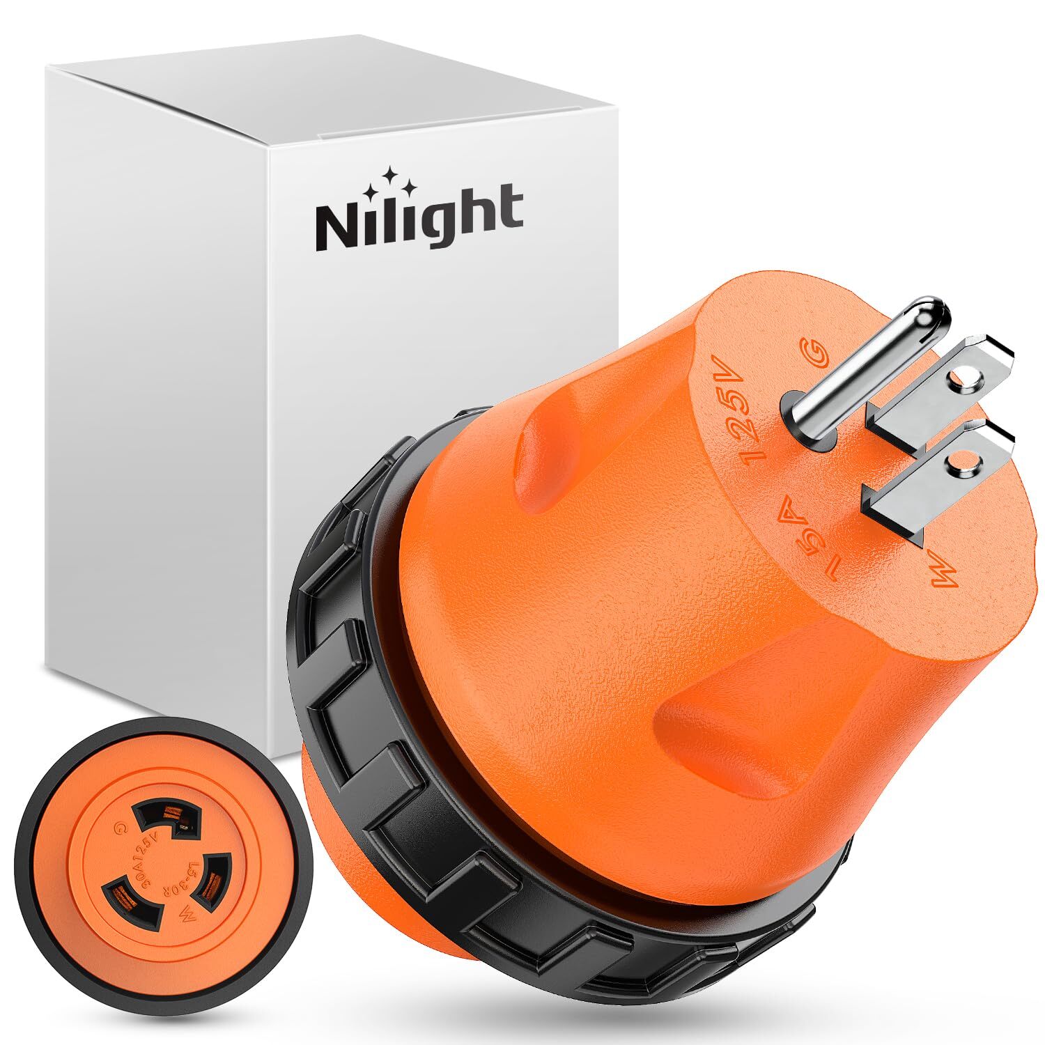 Nilight RV Power Adapter Twist Locking Connector 12 Types for RVs Generator