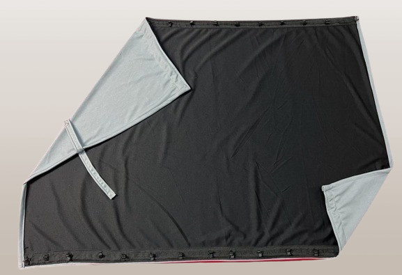 UNIVERSAL CURTAIN KIT FOR CAMPERVAN BOAT CAMPER BLACK-RED/BEIGE/GREY CURTAINS
