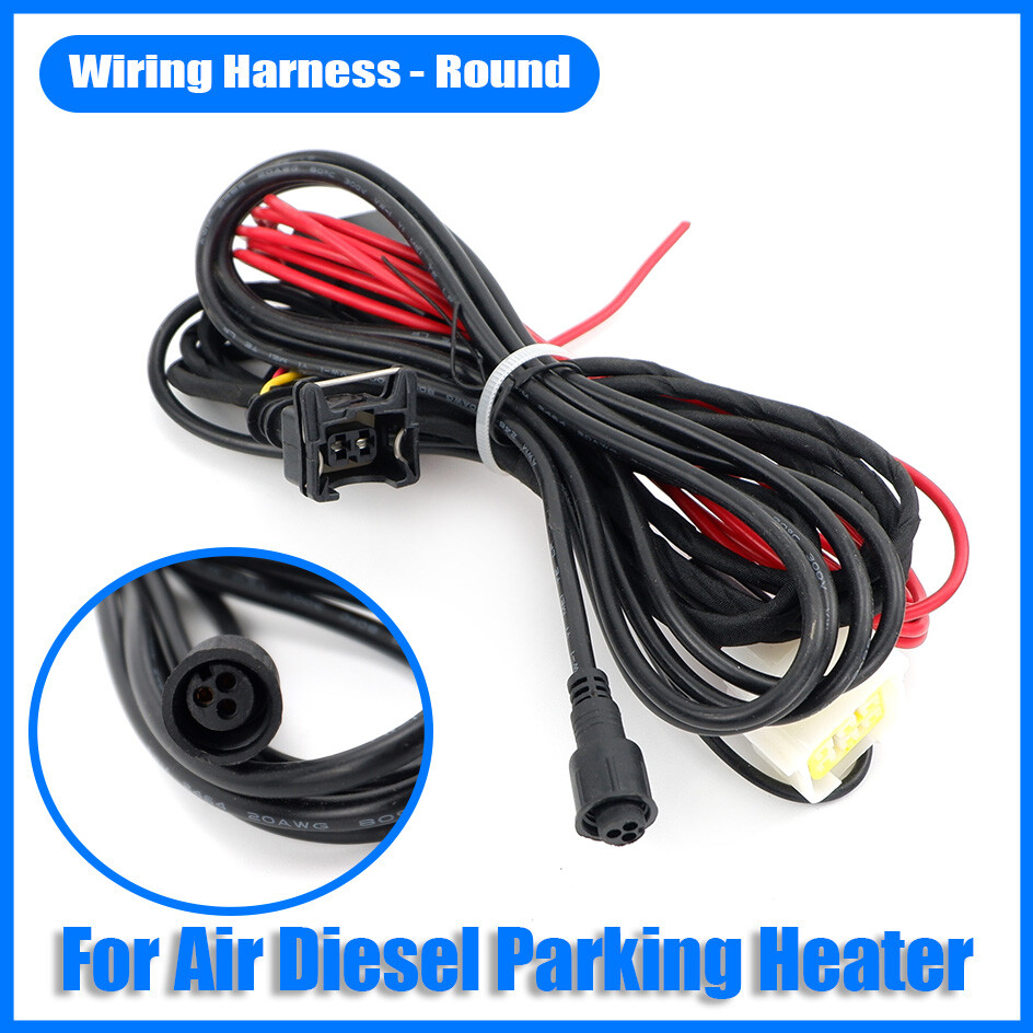 Air Diesel Heater Wiring harness Loom Power Cable Adapter Round For Car Truck #