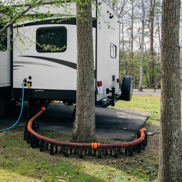 Camco Rhino Extreme 20ft RV Sewer Hose Kit with 4in1 Elbow and Caps 39867
