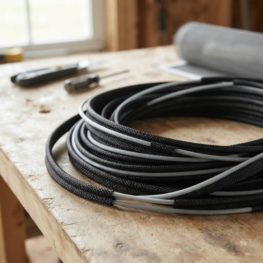 6mm-7.5mm Black Drive Away Awning Keder Beading Strip – Weatherproof & Durable