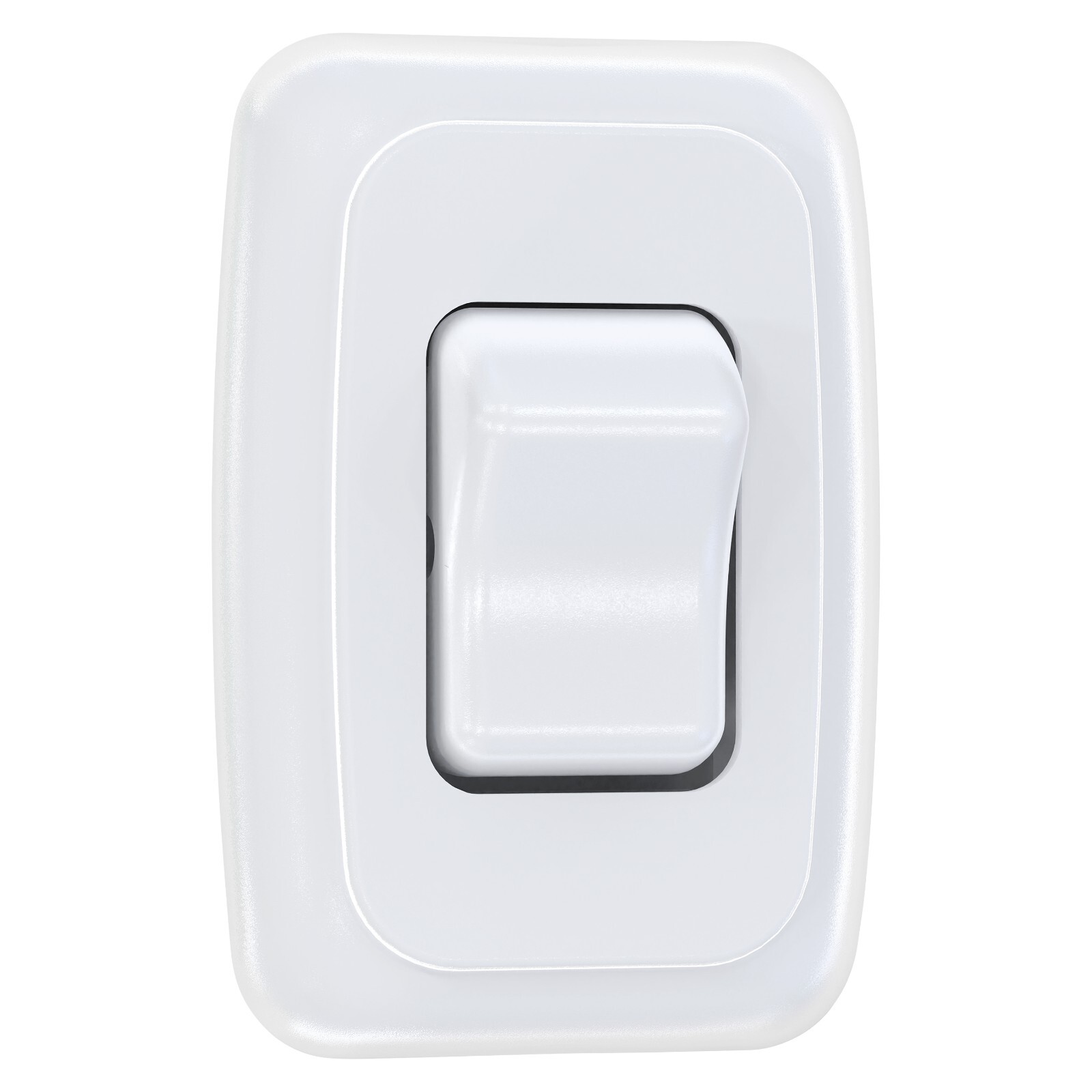 Single 1 Gang On-Off 12 volt White Light Switch – RV Camper Trailer Marine Boat