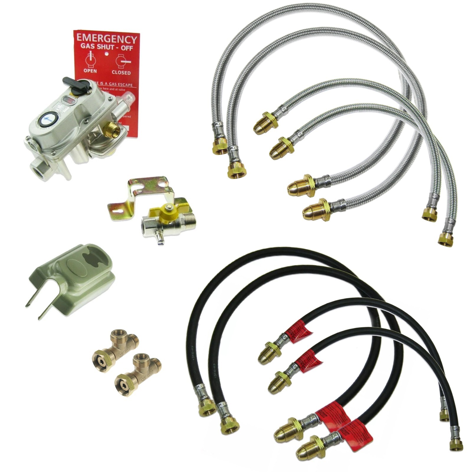Auto Change Over Kit Opso Multi Bottle 2 or 4 Gas Regulator Spare Parts Hoses