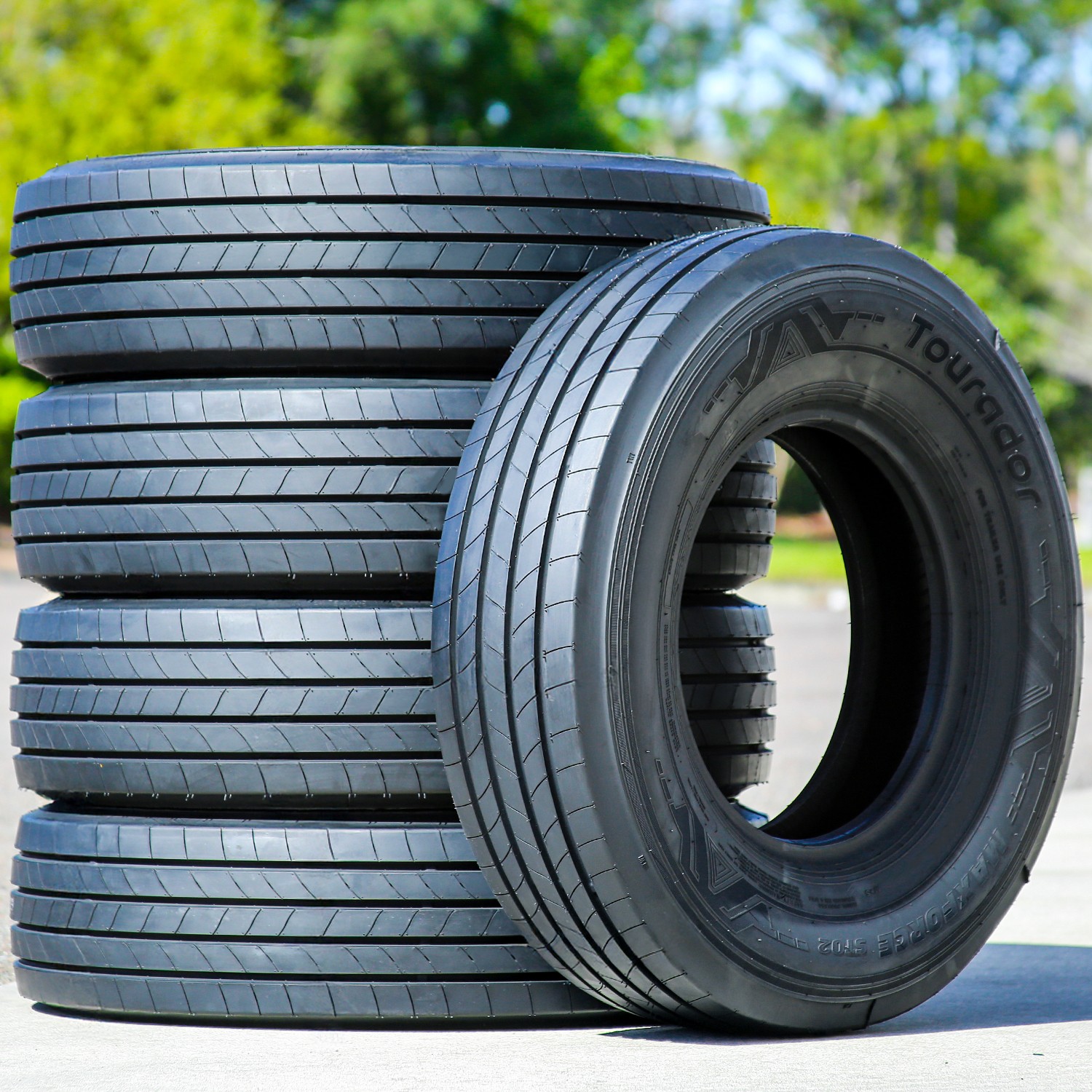 4 Tires ST 225/75R15 121/117M F 12 Ply Tourador MaxForce ST02 All Steel Trailer