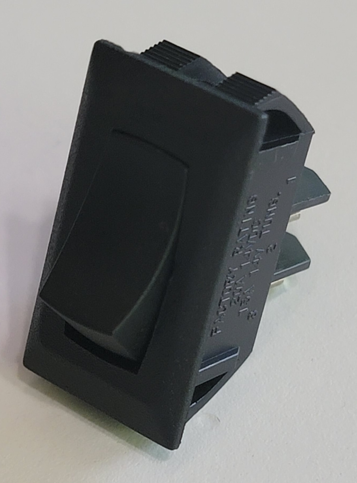 Sigma 1B On/Off Rocker Switch w/ Surface Mount Plate 20A 14VDC RV Camper Black