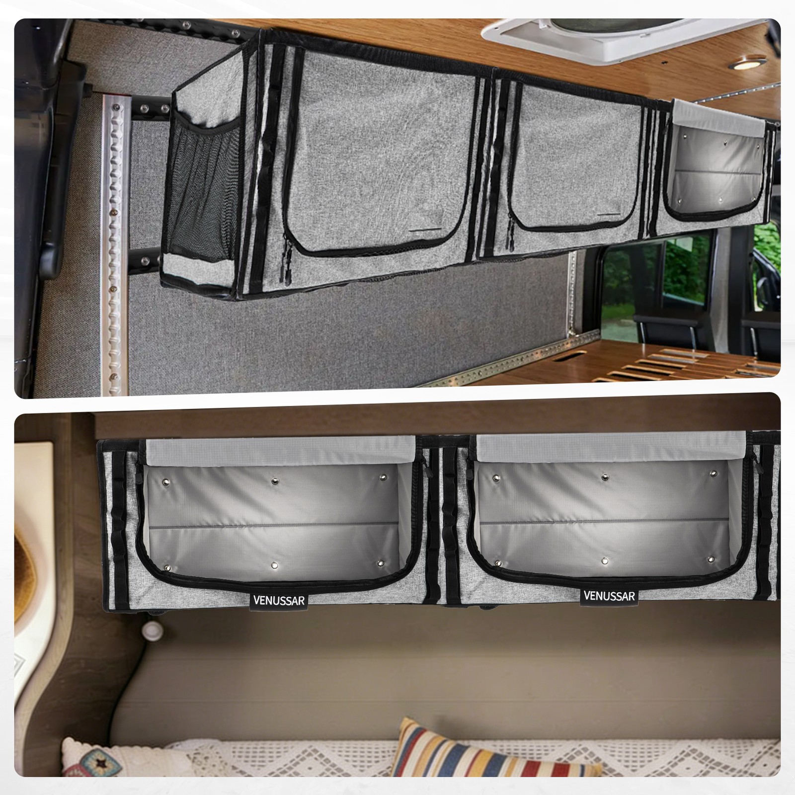 24″ inch High Quality RV Overhead Soft-Sided Storage Cabinet Universal New