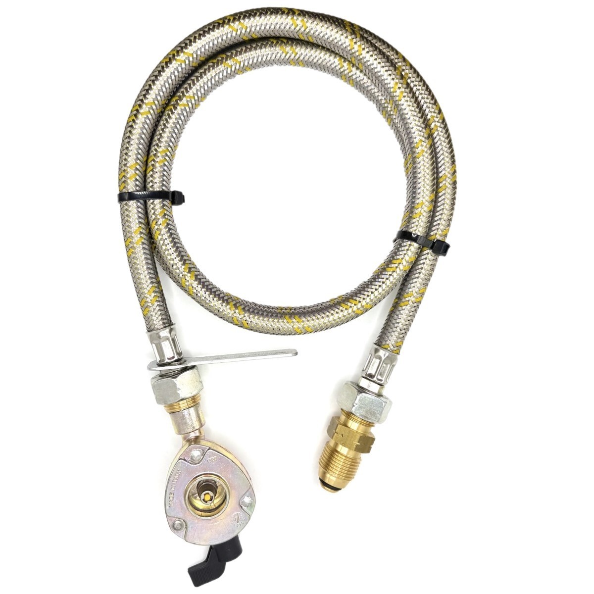 1.5M Pipe LPG USA POL Gas Bottle butane or KLF German type, 20mm CLIP ON 21.8 LH