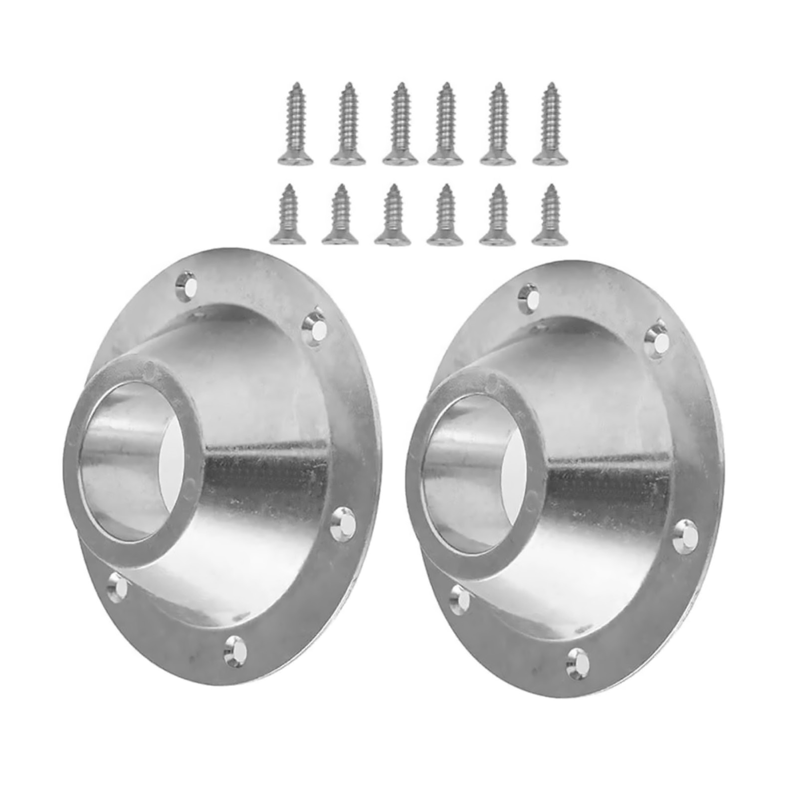 2Pcs RV Table Bases Aluminium Floor Fixed Mount Pedestal Replace Kits Camper W