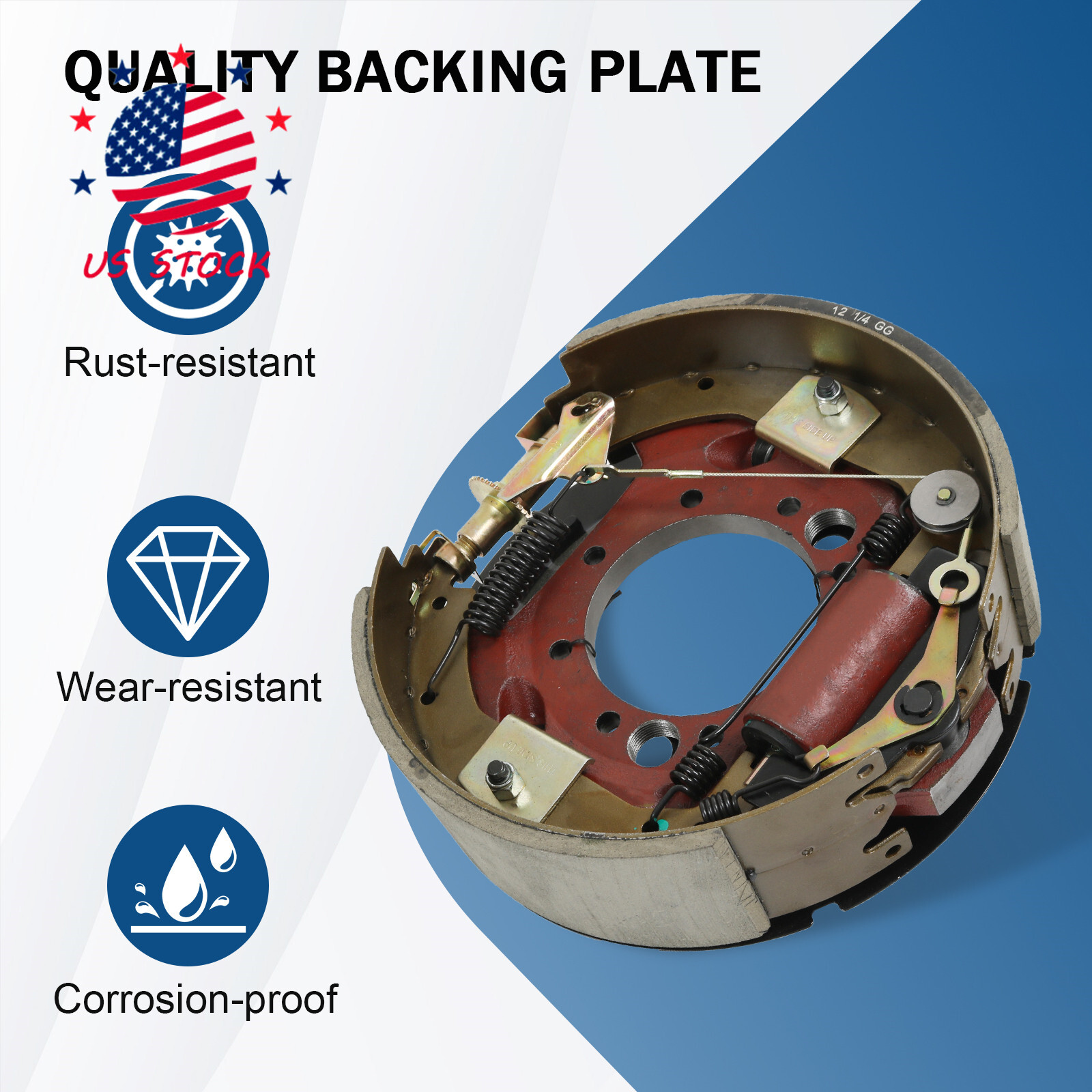 4X Replacement 12.25″ Hydraulic Brake fits Dexter 10K Trailer Axle 23-411 23-410