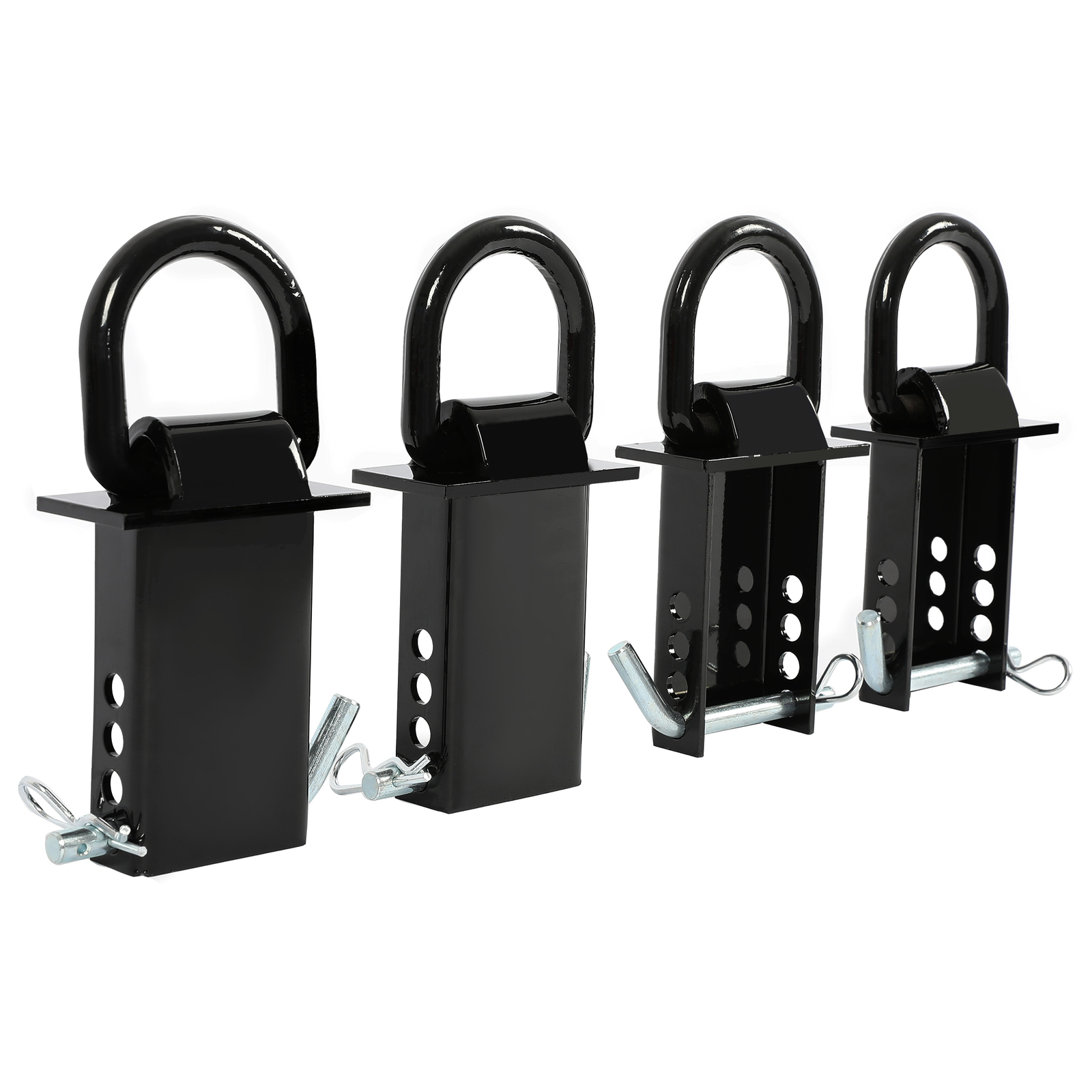 4X Standard 2″x4″ Heavy Duty Trailer Adjustable Stake Pocket D Ring Zinc Coated
