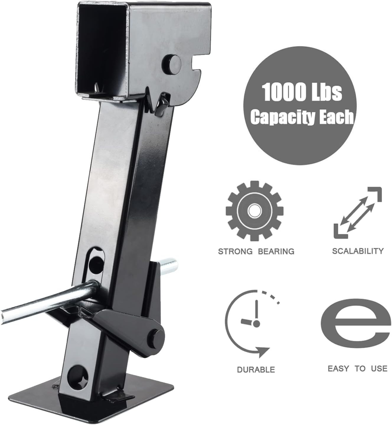 Telescoping Stabilizer Jacks Set – 1000 lbs Capacity Each for Travel Trailers