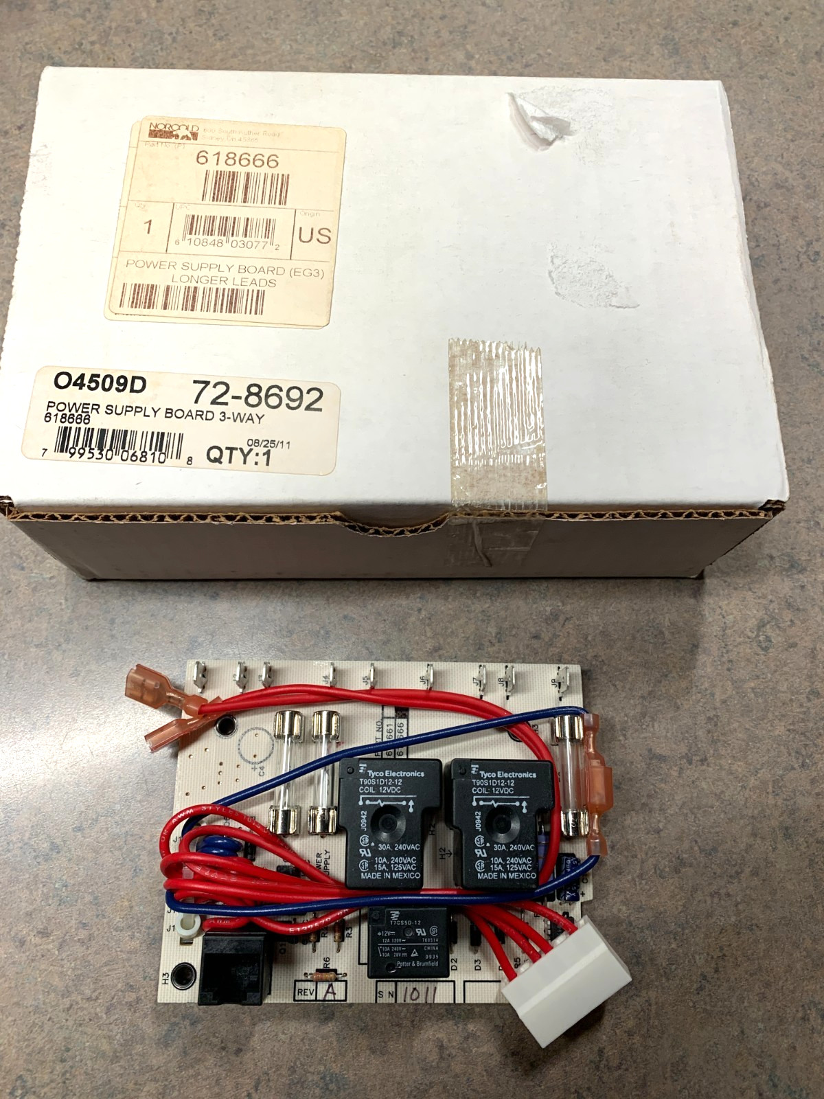 NOS 618666 3-WAY Norcold Refrigerator 3-Way Power Supply Circuit Board