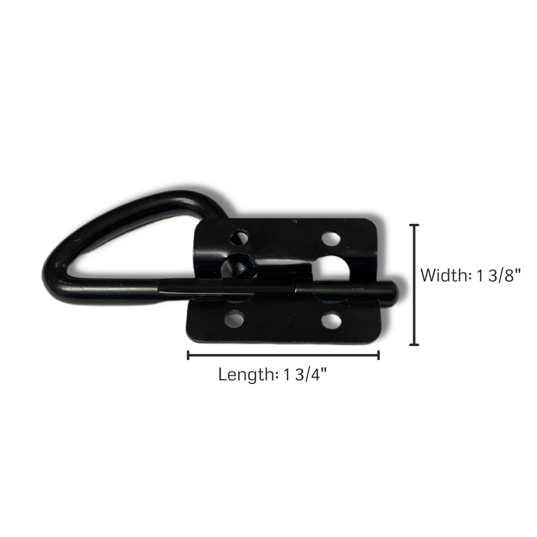 Matte Black Overhead Bunk Bed Latch Lock Pin Holder Trailer RV Camper