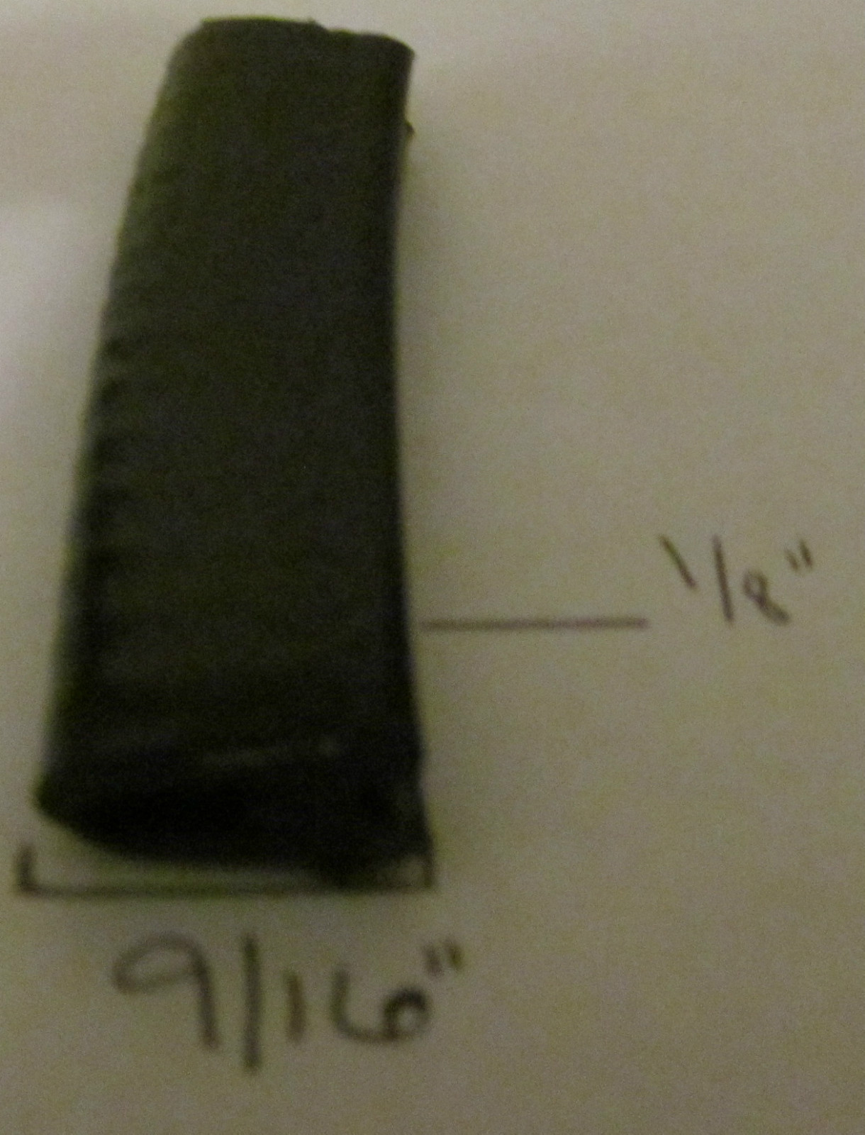1/8″ x 9/16″ Black Edge Trim Vinyl PVC RV Boat Seal Lock 2 Leg Permanent Grip